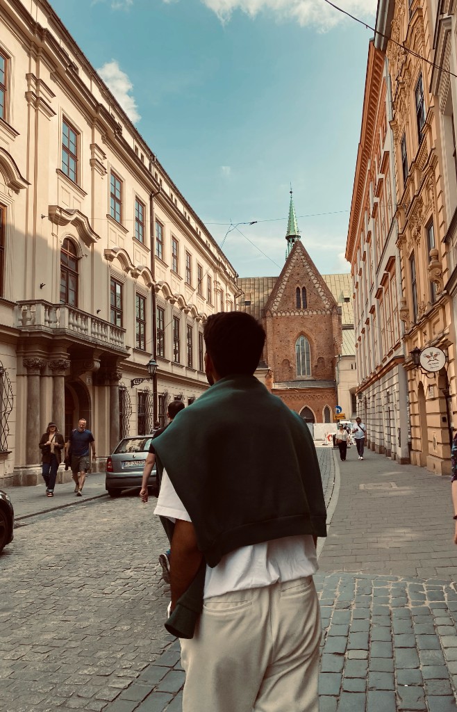 Avrupa sokak manzarası — seyahat